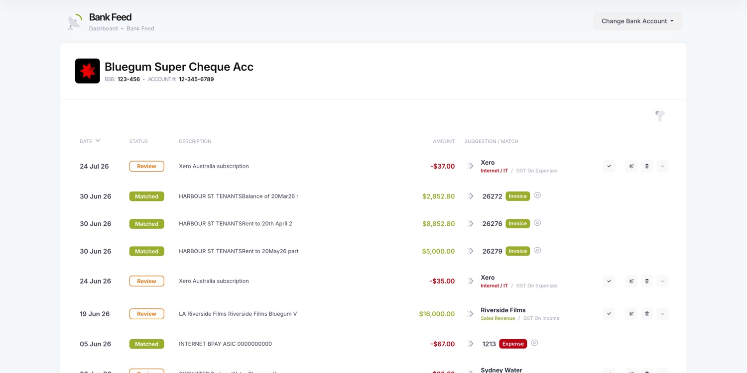 Beeswax bank allocation screen with suggested accounts