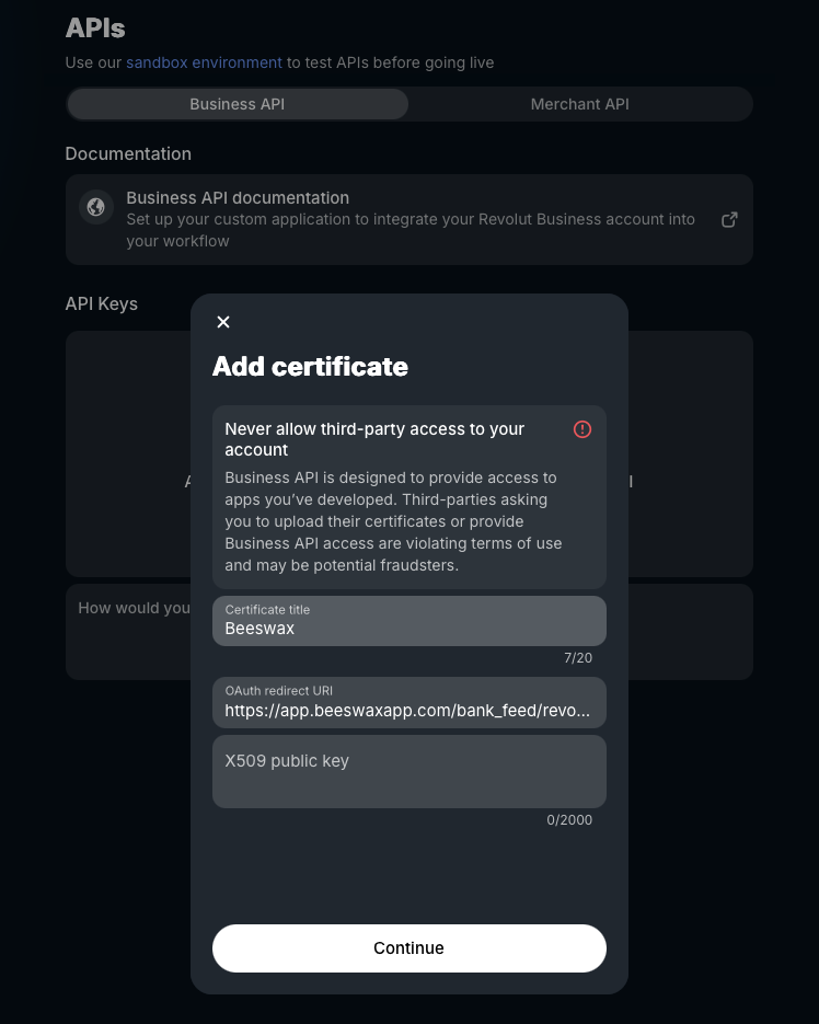 Revolut API